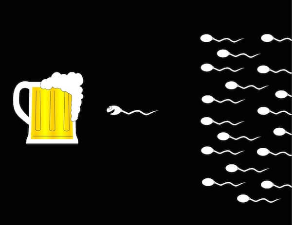Modern alcohol consumption leads to poorer sperm quality